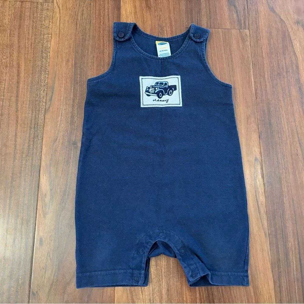 Old Navy vintage y2k 2003 navy car sleeveless romper
